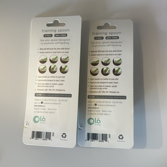 Olababy 100% Silicone Soft-Tip Training Spoon for Baby Bundle - Picture 2 of 4